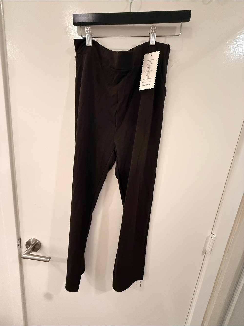 Women's Black High-Waist Stretch Dress Pants